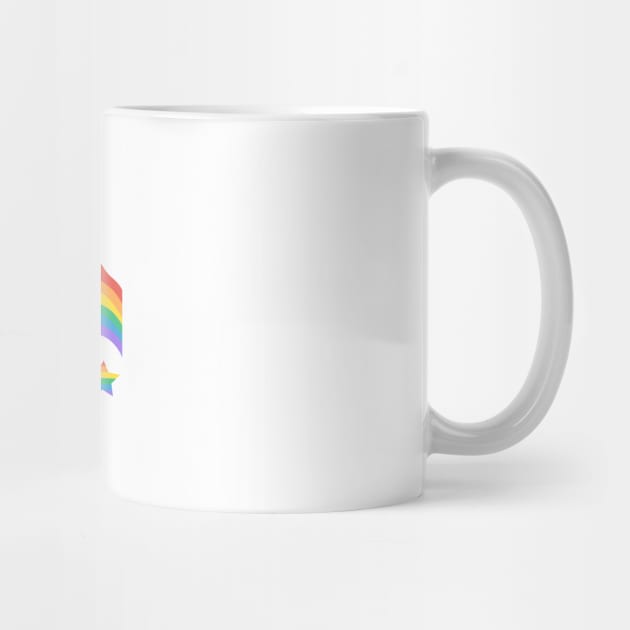 Diverse Hands Waving Pride Flags by Pocketful of Prosey